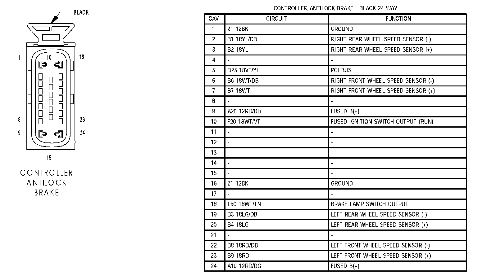 Factory service manual diagram