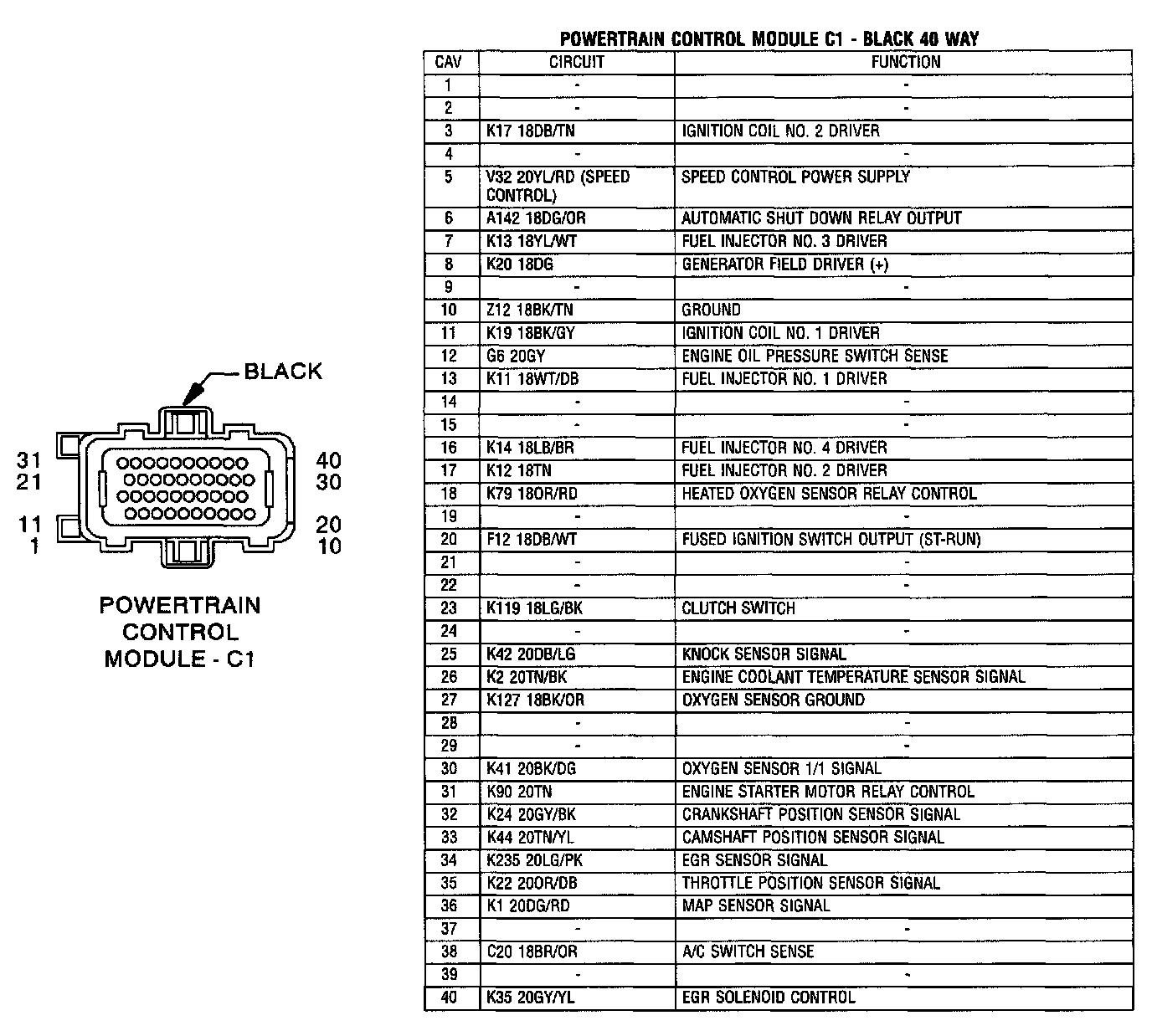 Factory service manual diagram