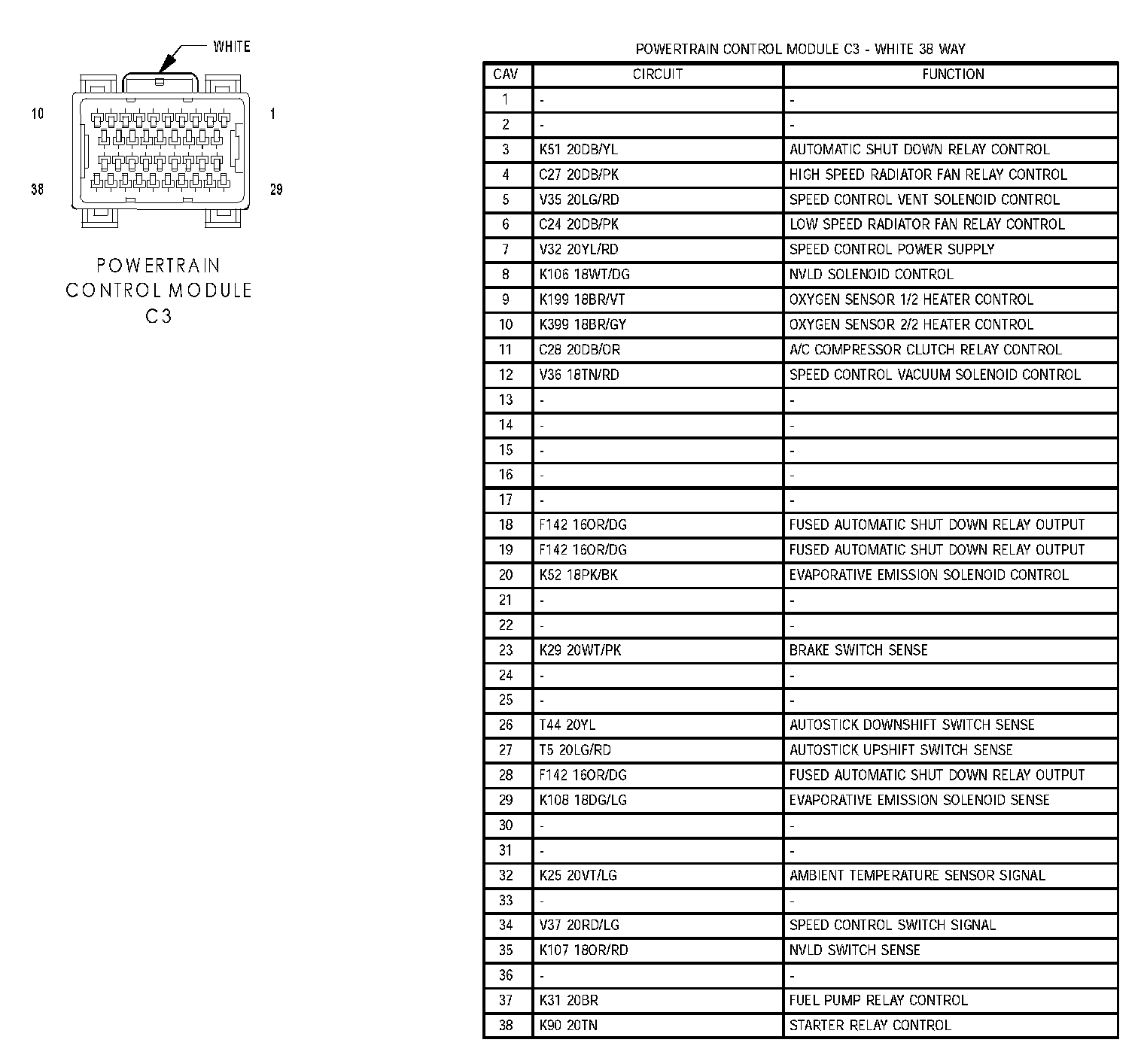 Factory service manual diagram