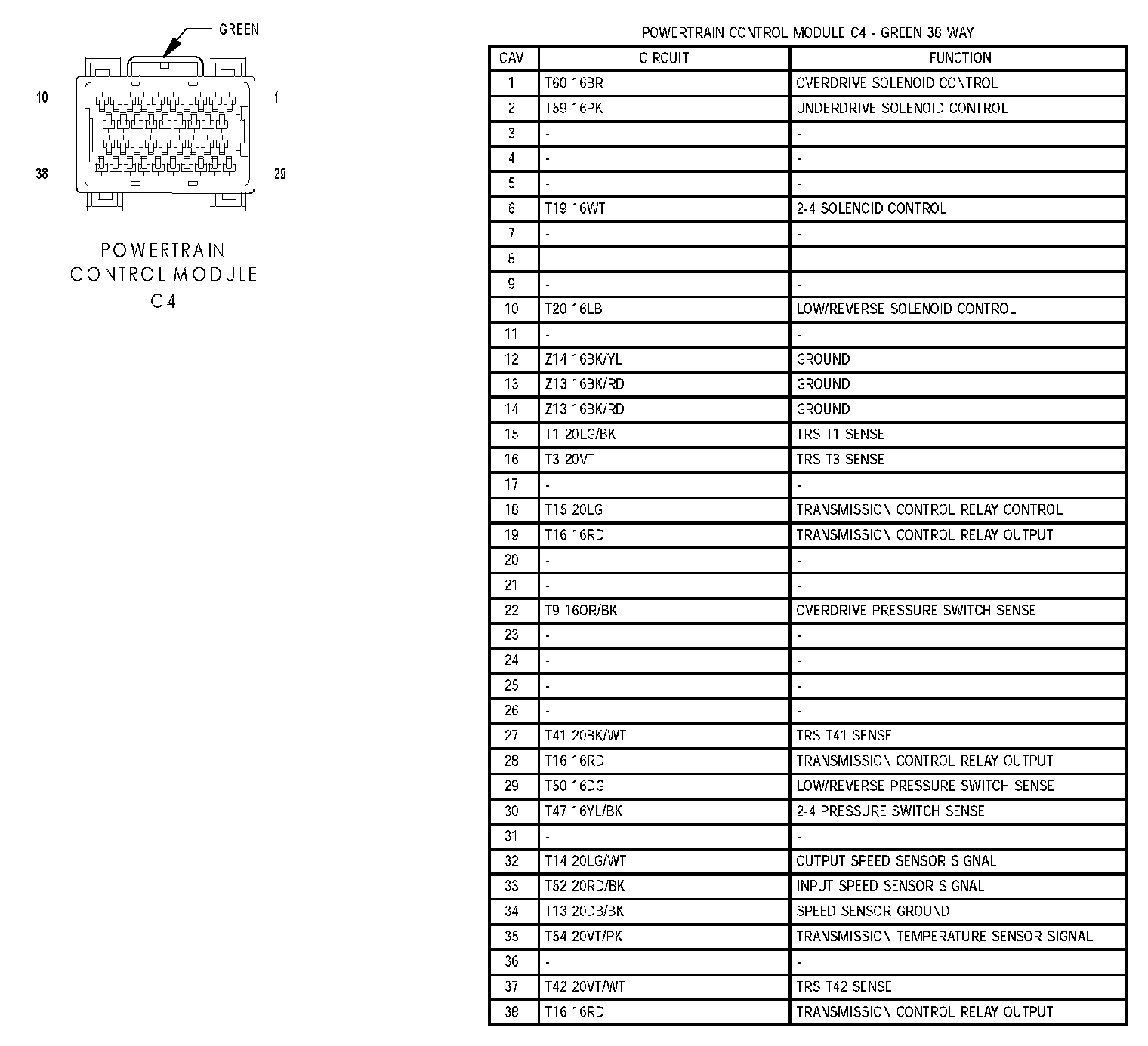 Factory service manual diagram