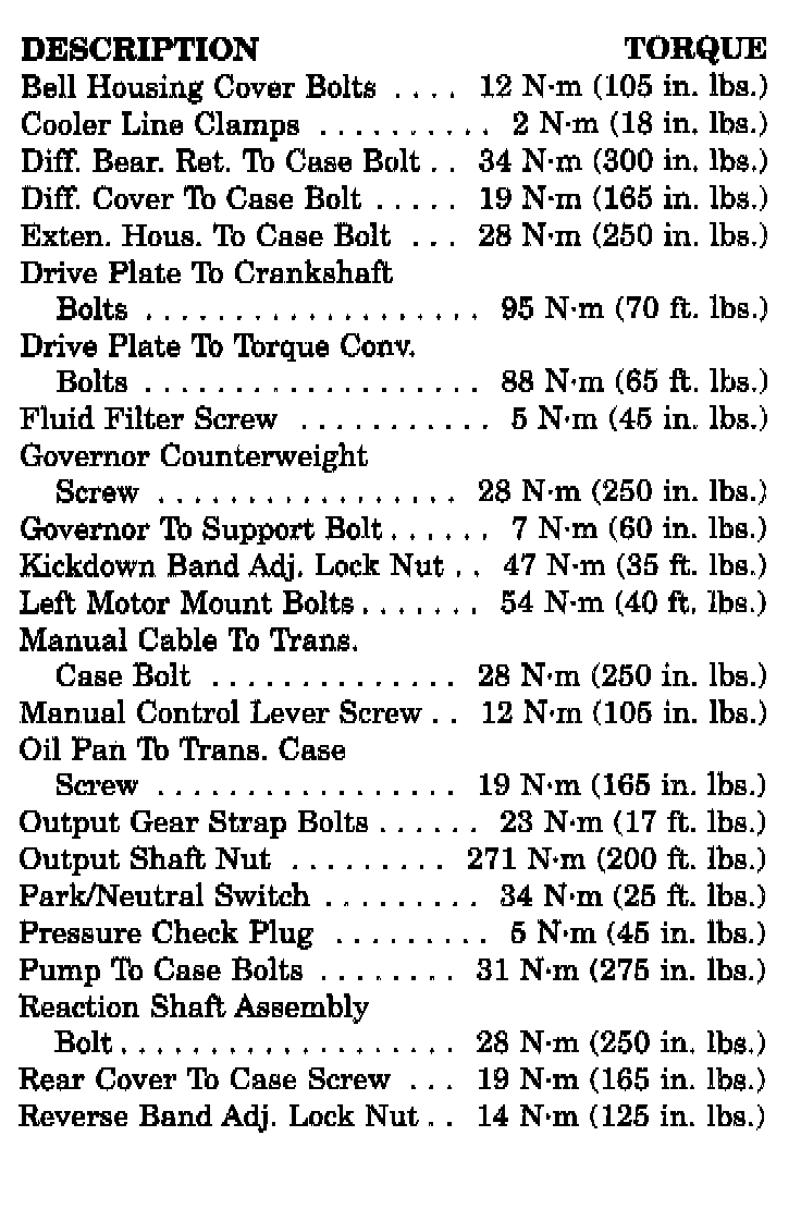 Factory service manual diagram