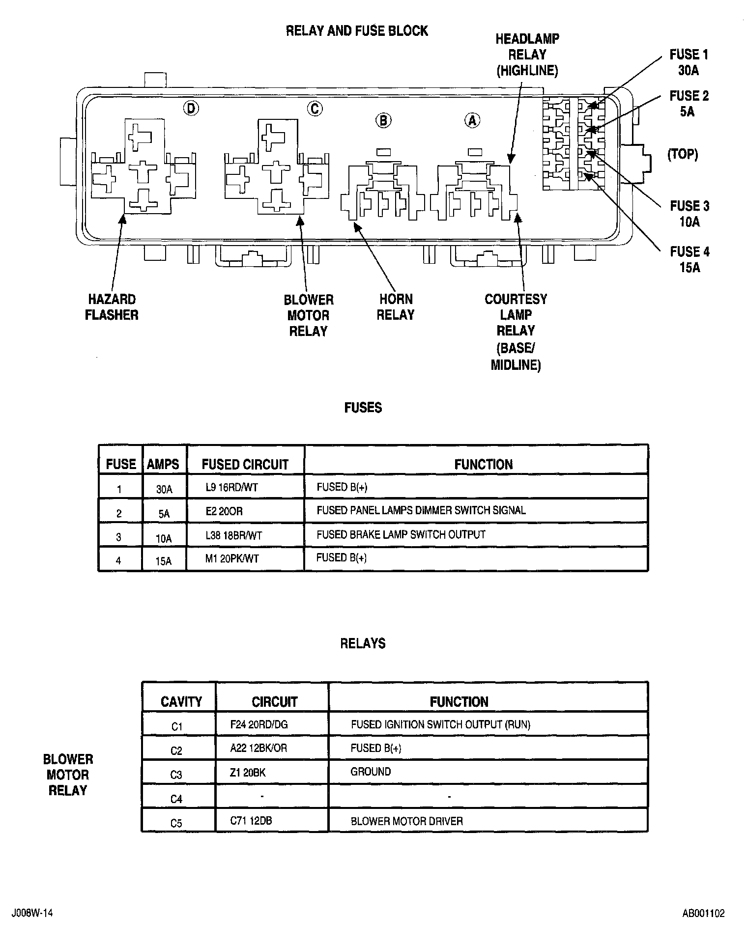 Factory service manual diagram