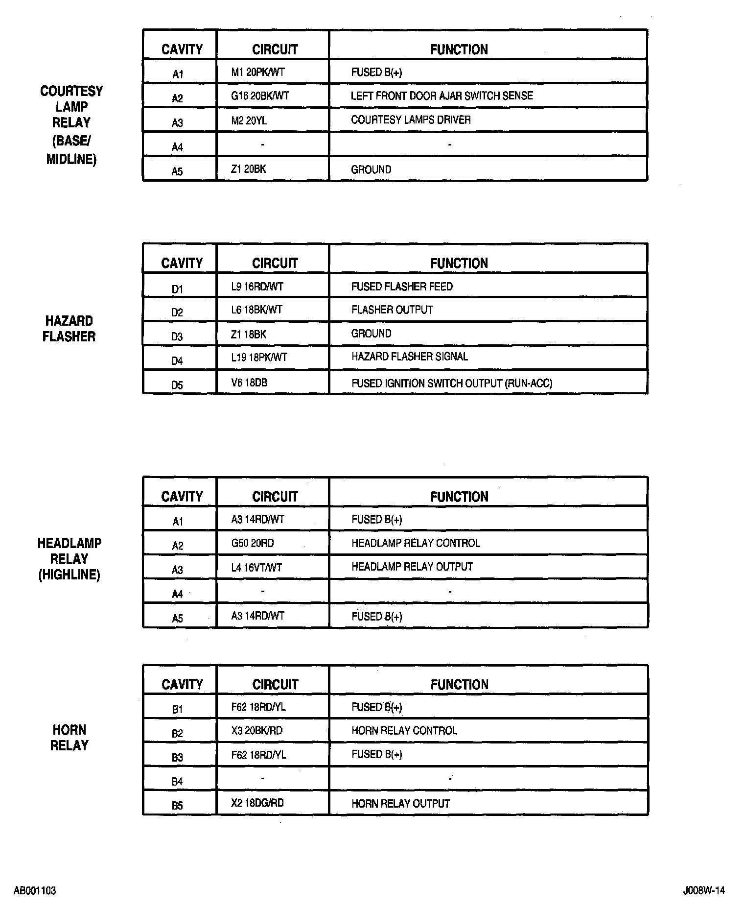 Factory service manual diagram