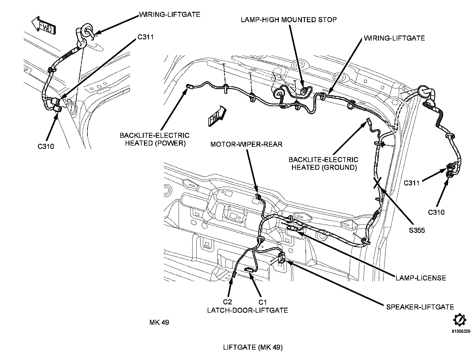Factory service manual diagram