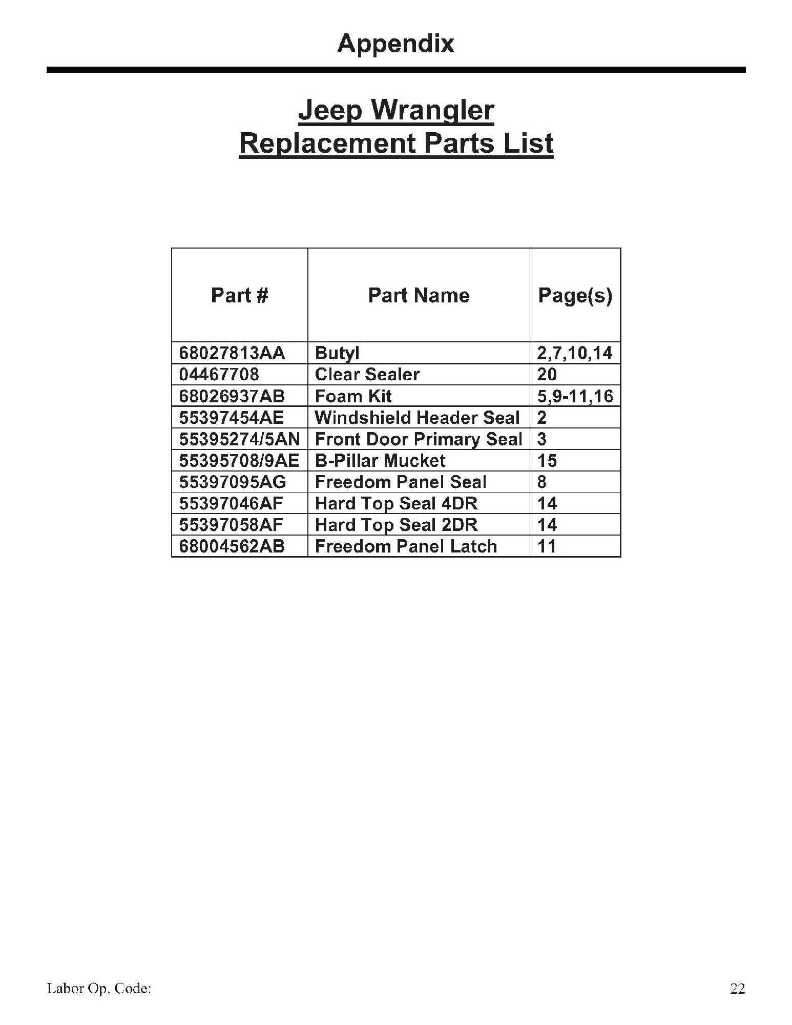 Factory service manual diagram
