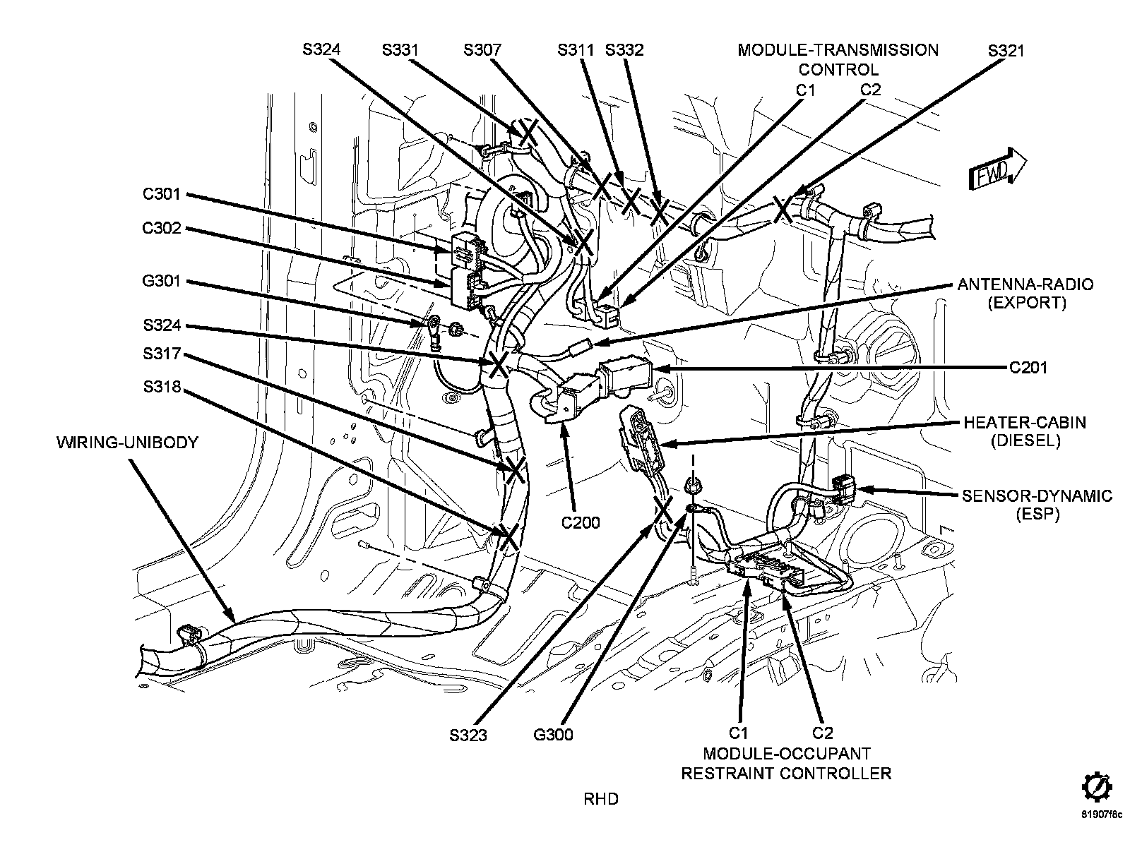 Factory service manual diagram