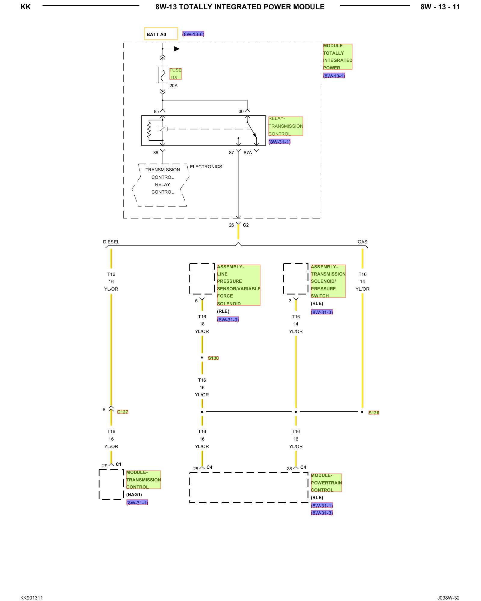 Factory service manual diagram