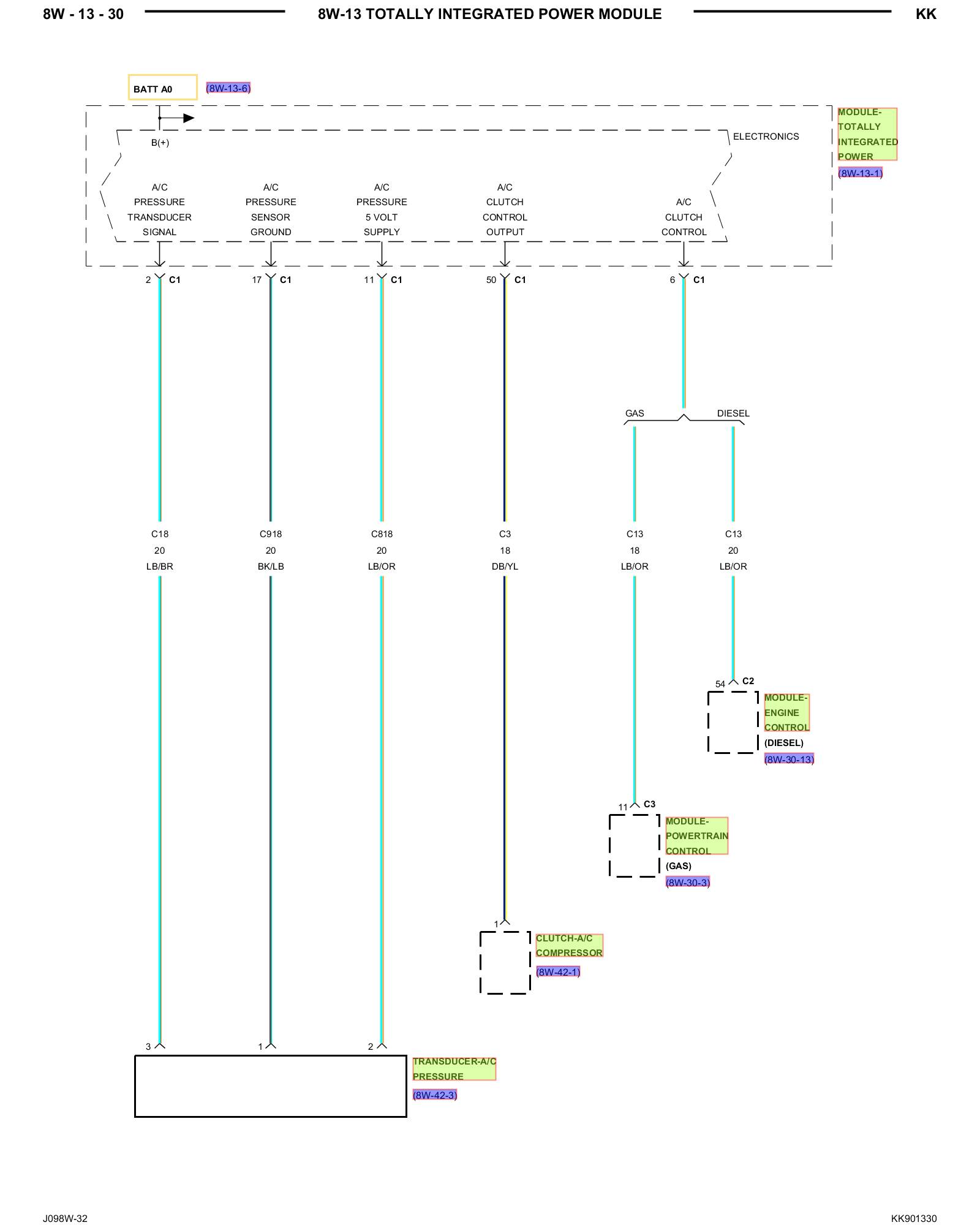 Factory service manual diagram