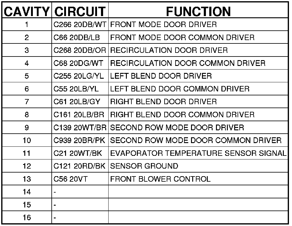 Factory service manual diagram
