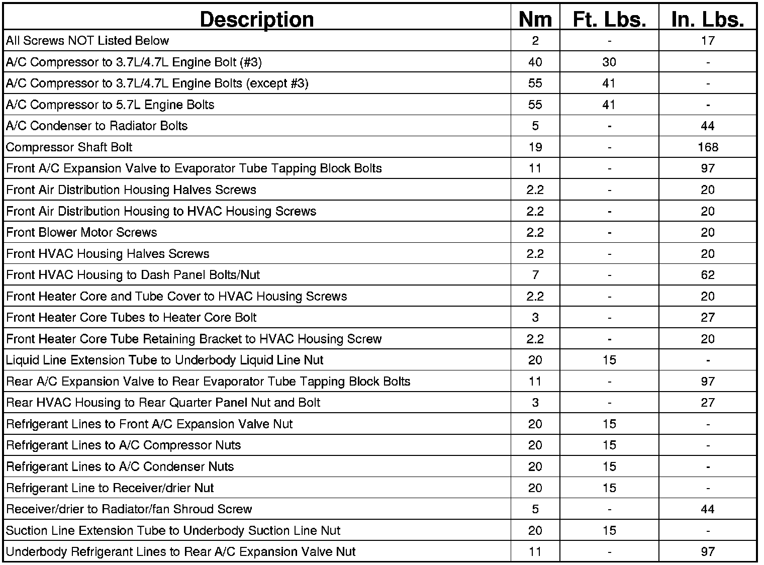 Factory service manual diagram