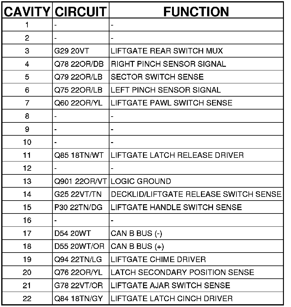 Factory service manual diagram