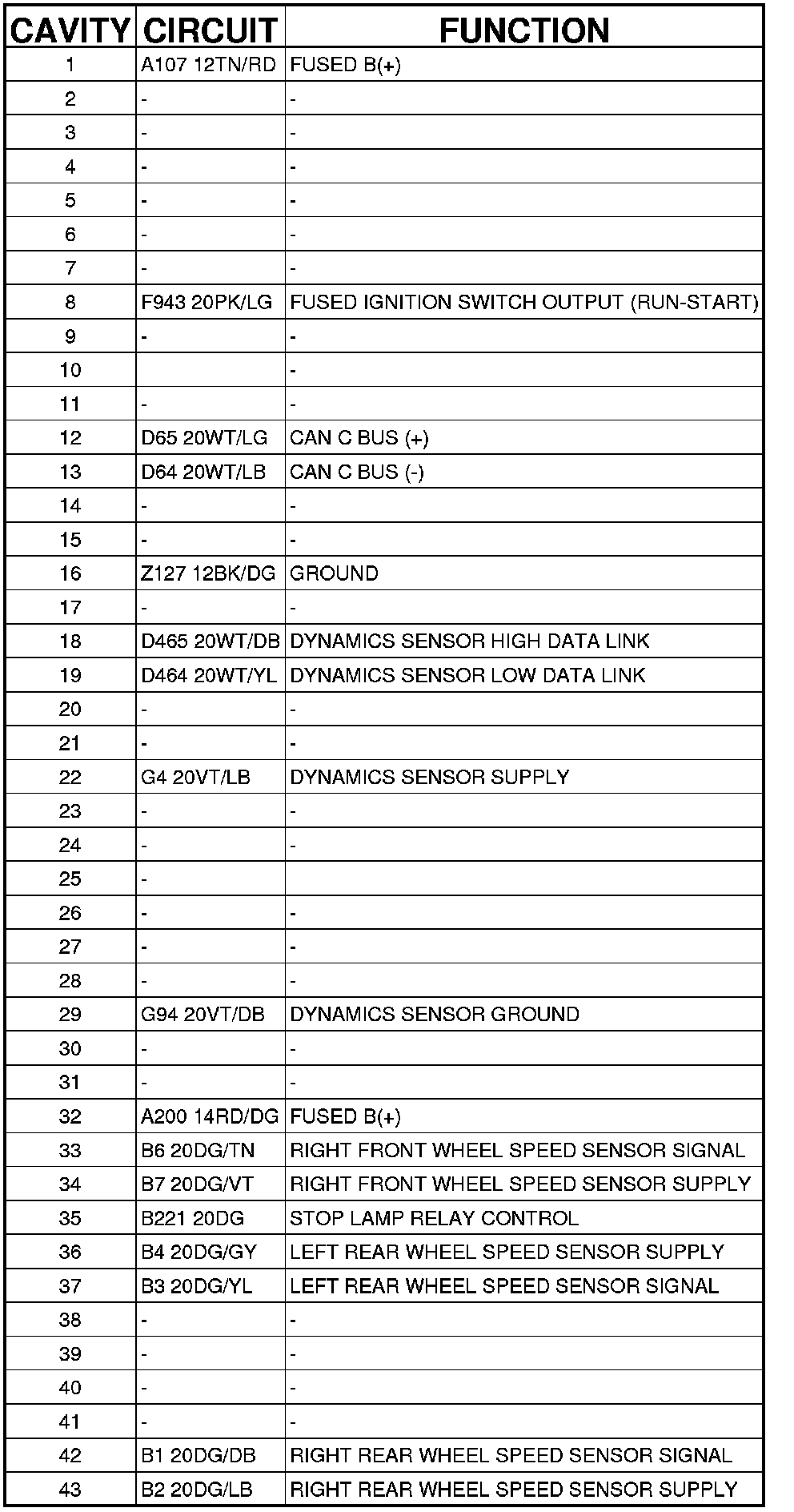 Factory service manual diagram