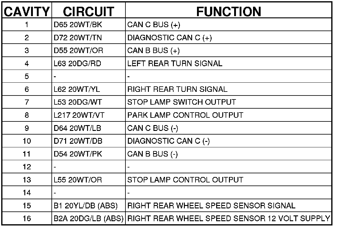 Factory service manual diagram