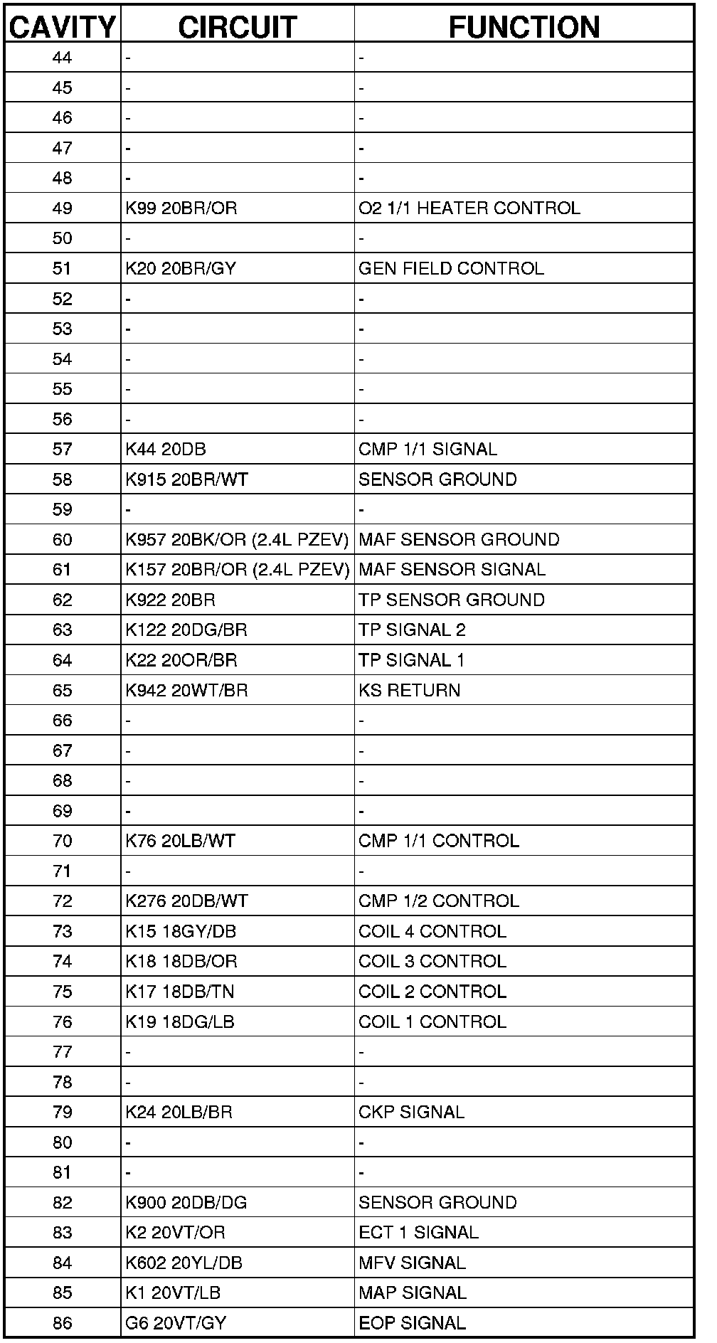 Factory service manual diagram