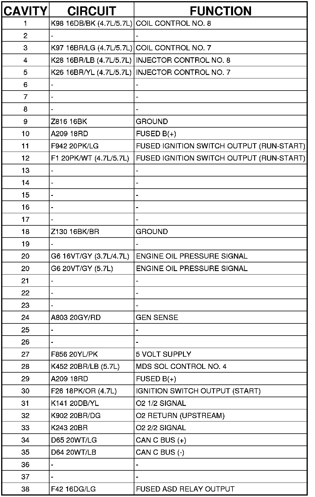 Factory service manual diagram