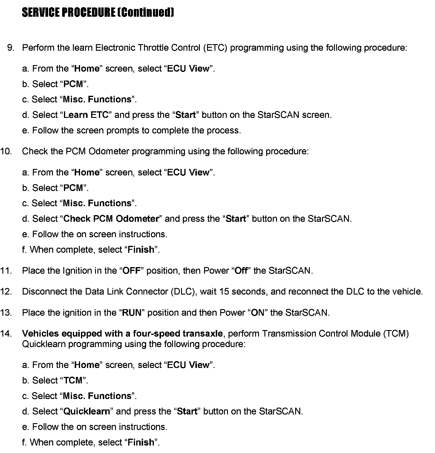 Factory service manual diagram