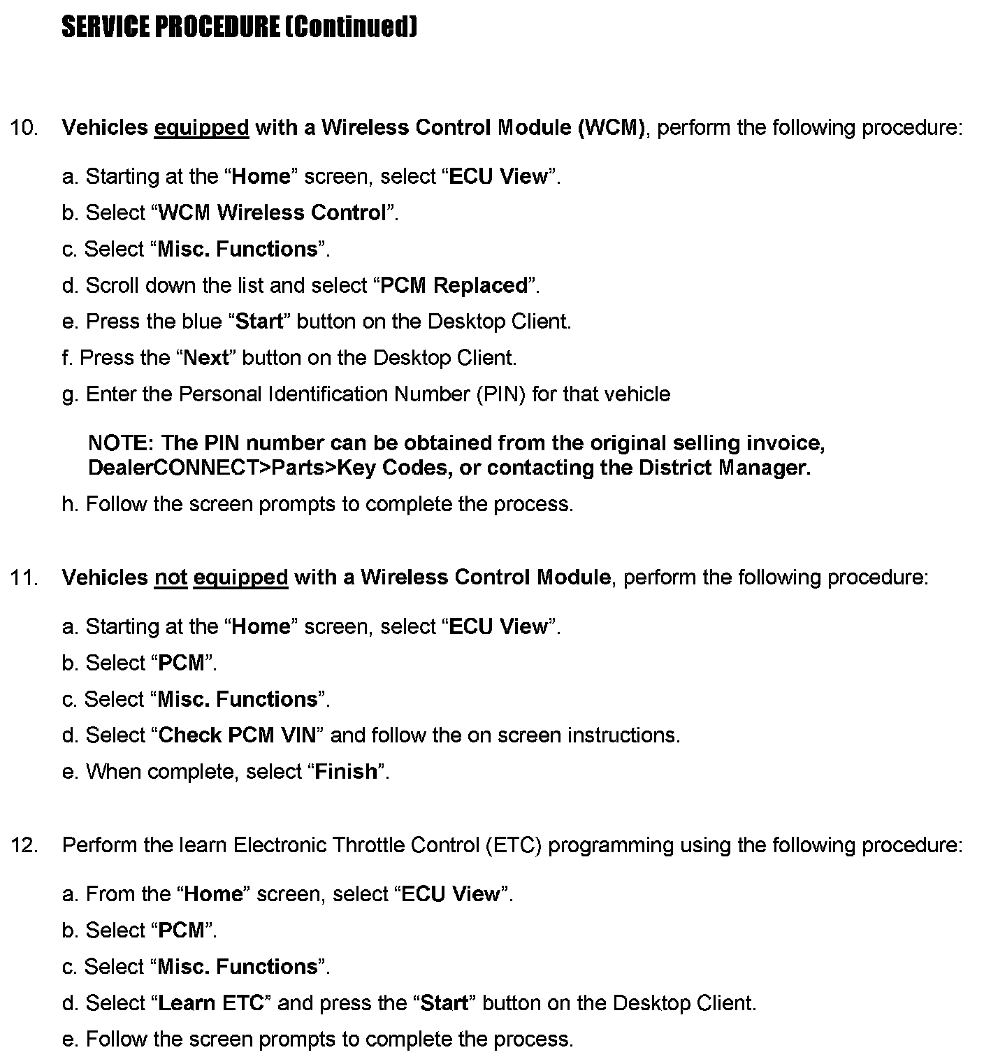 Factory service manual diagram