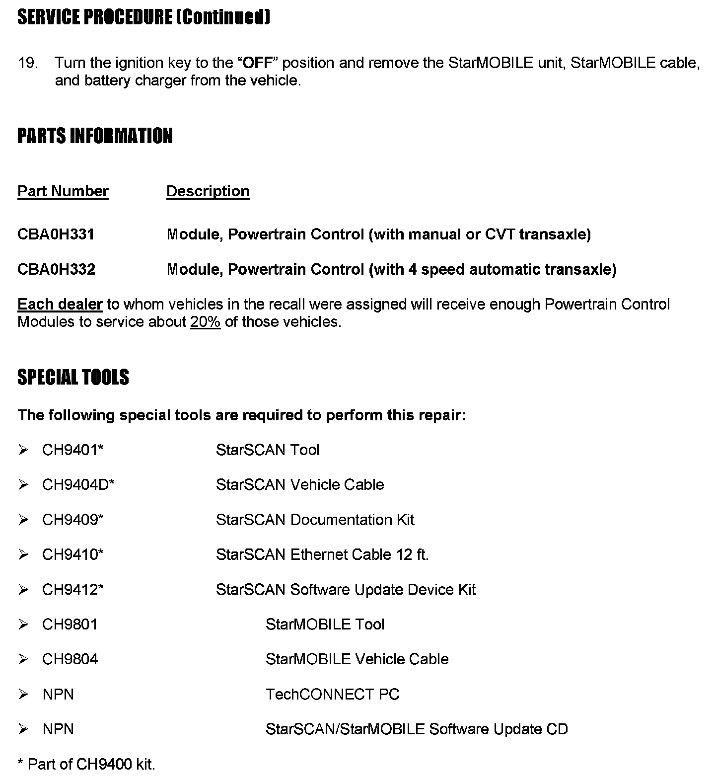 Factory service manual diagram