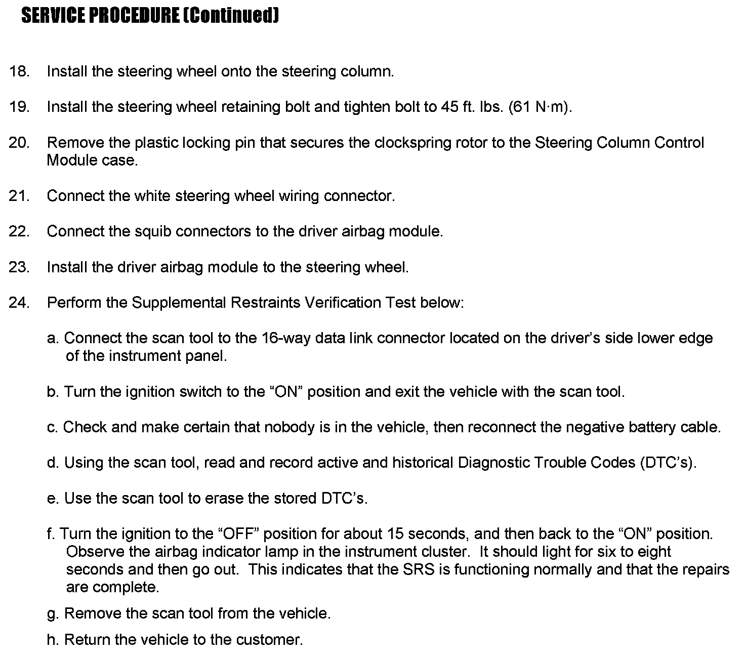 Factory service manual diagram