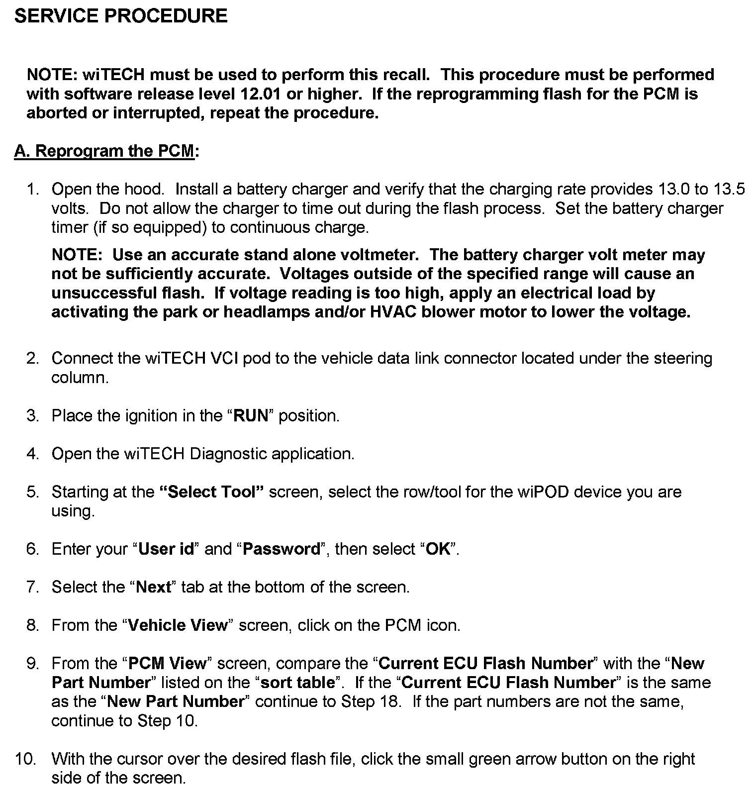 Factory service manual diagram