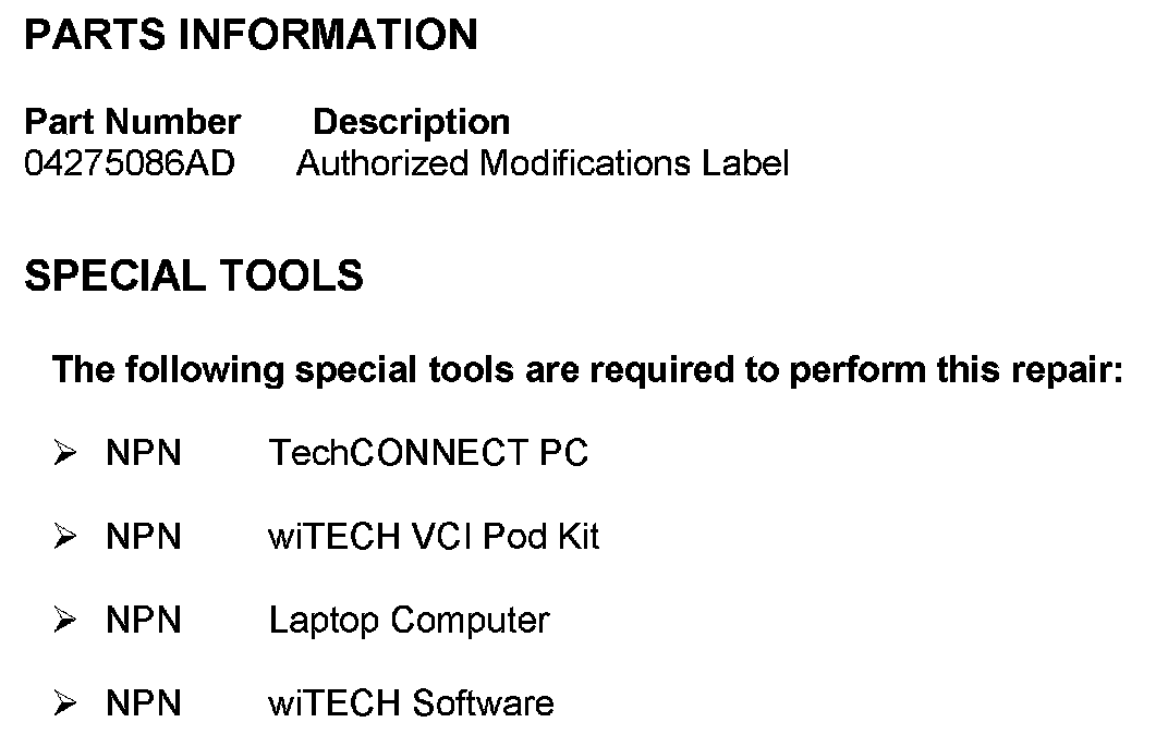 Factory service manual diagram