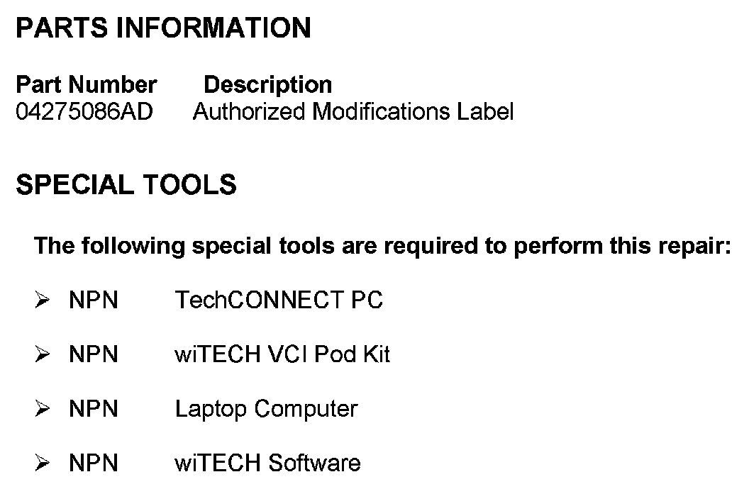 Factory service manual diagram
