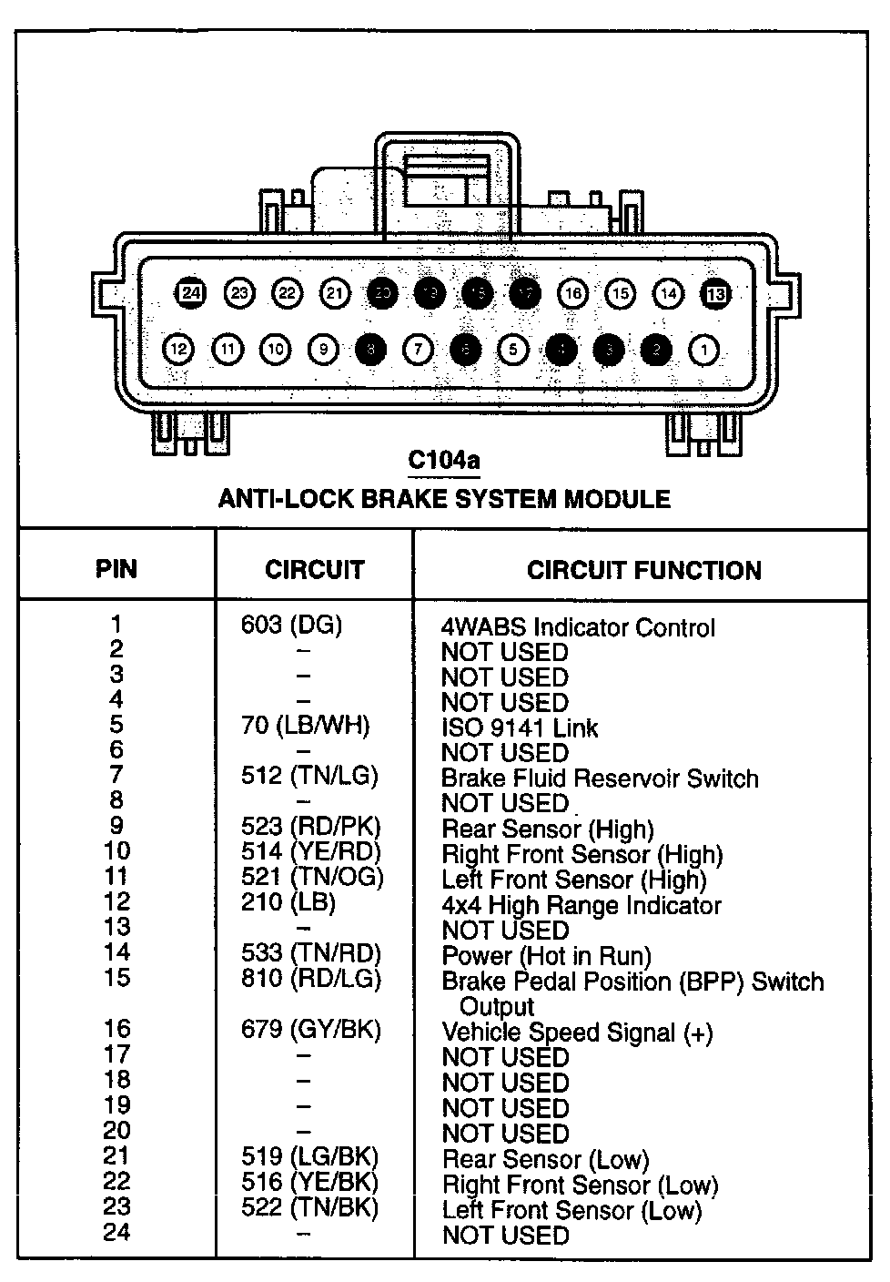 Factory service manual diagram
