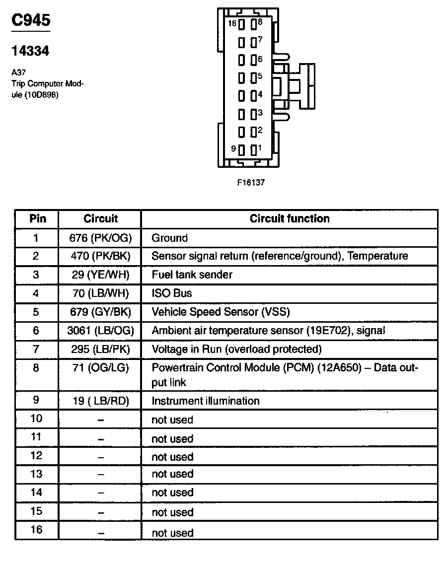 Factory service manual diagram