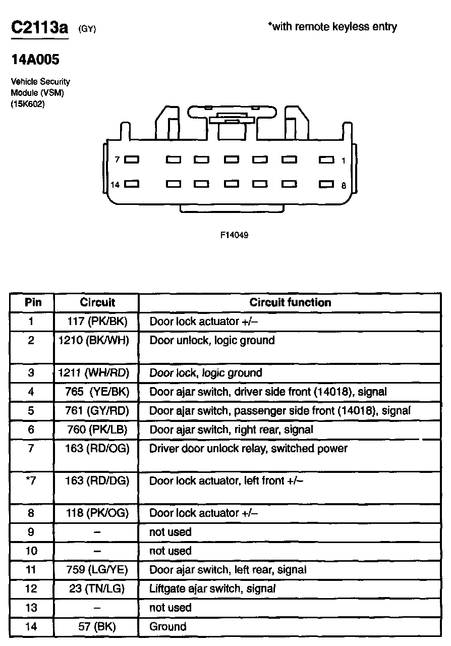 Factory service manual diagram