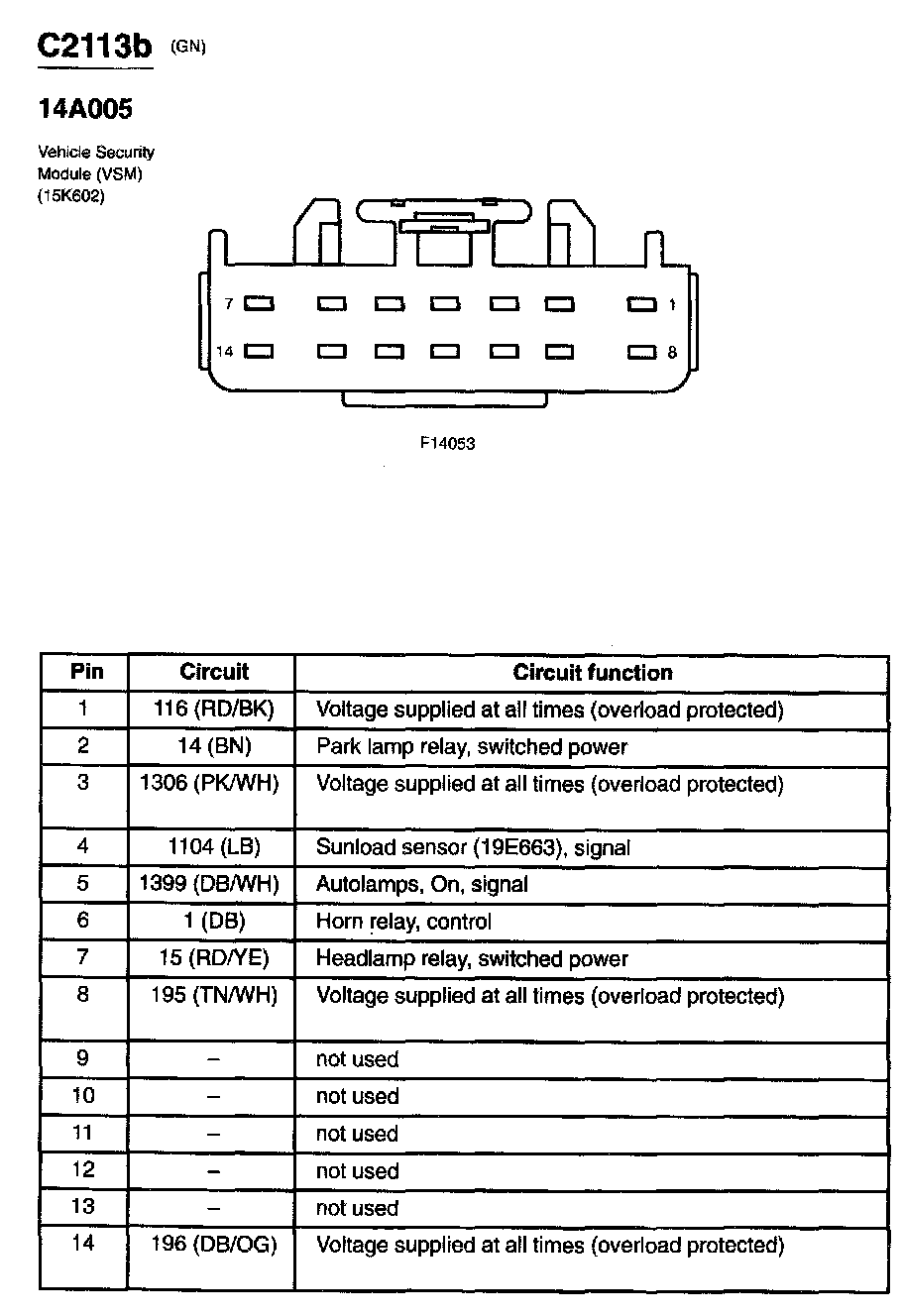 Factory service manual diagram