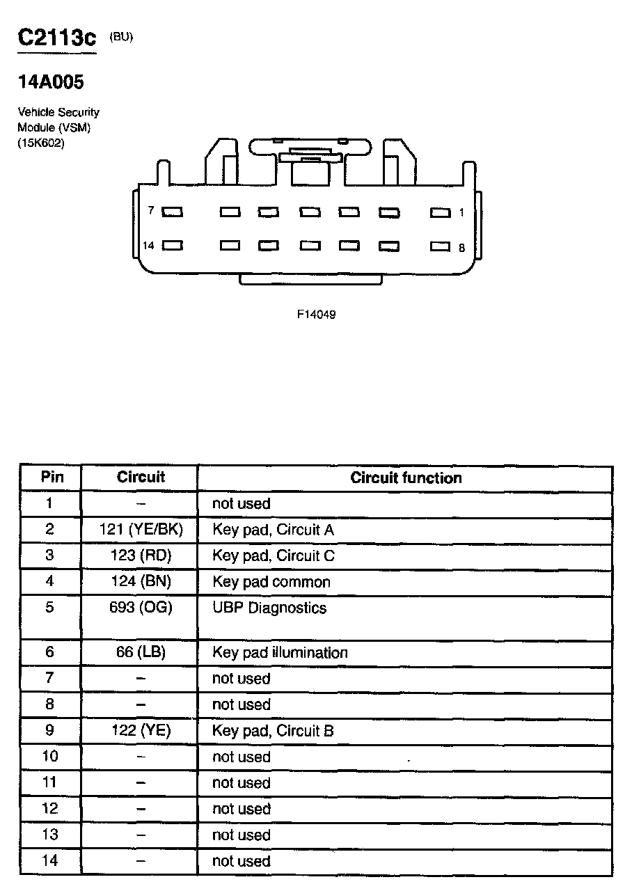 Factory service manual diagram