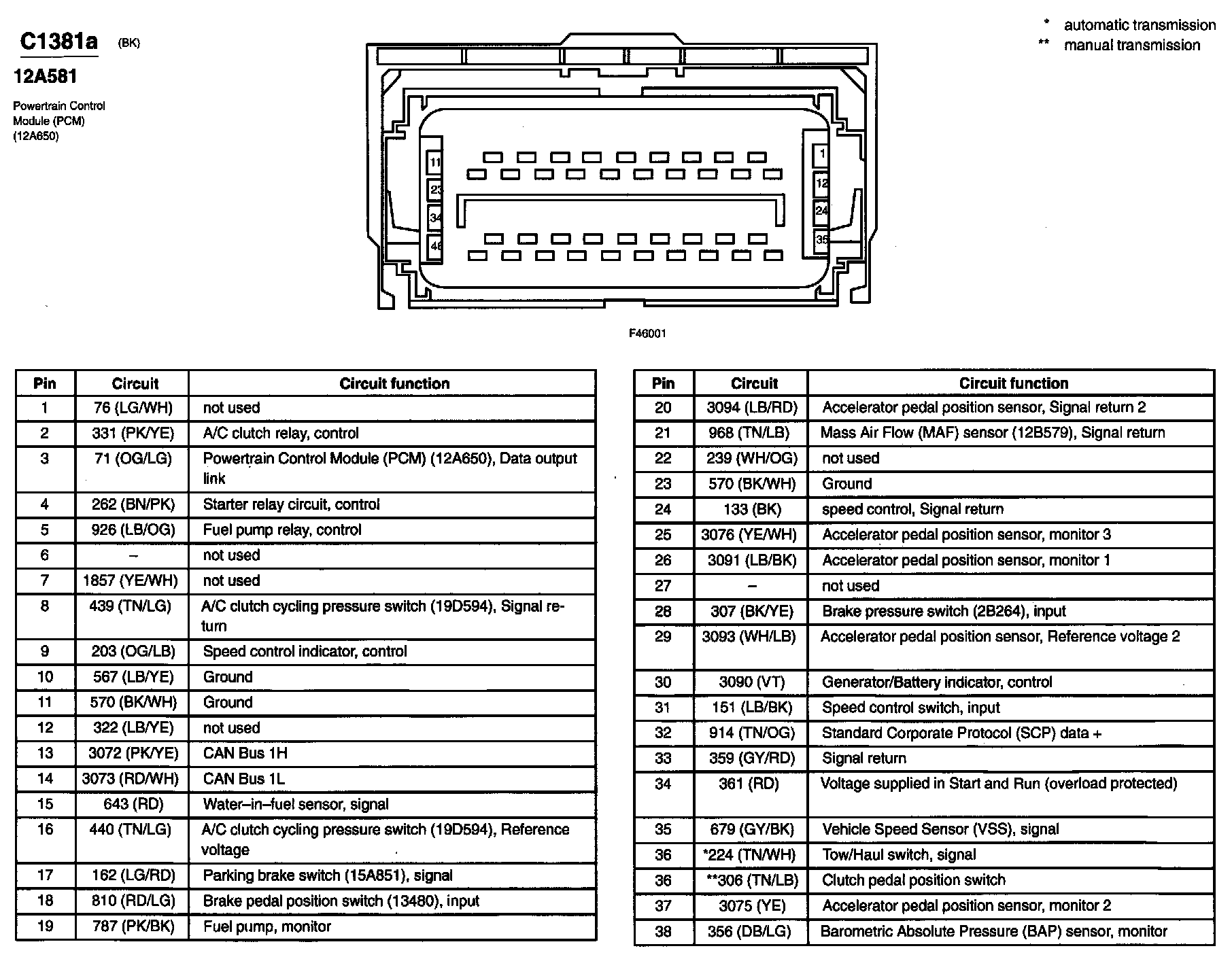 Factory service manual diagram