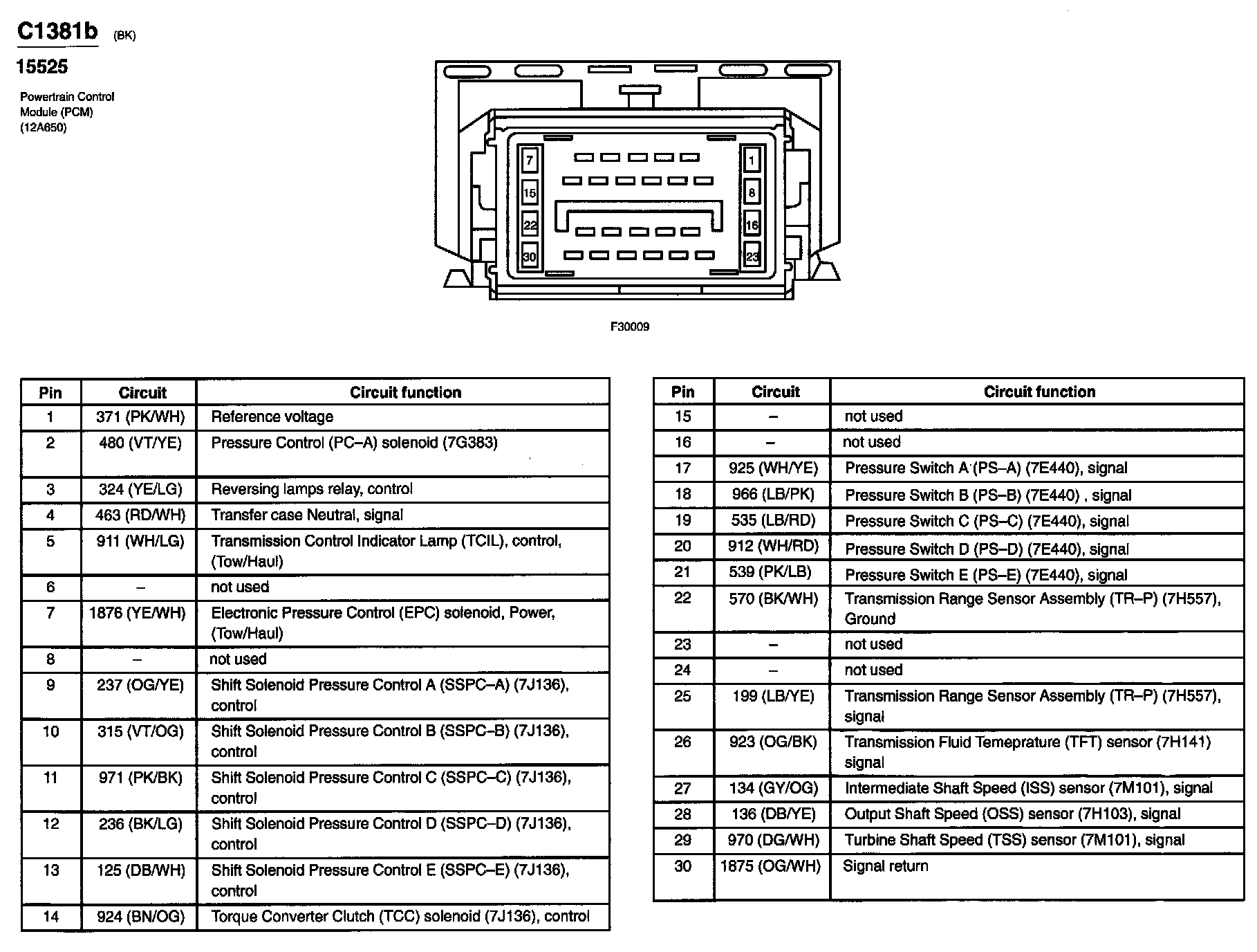Factory service manual diagram
