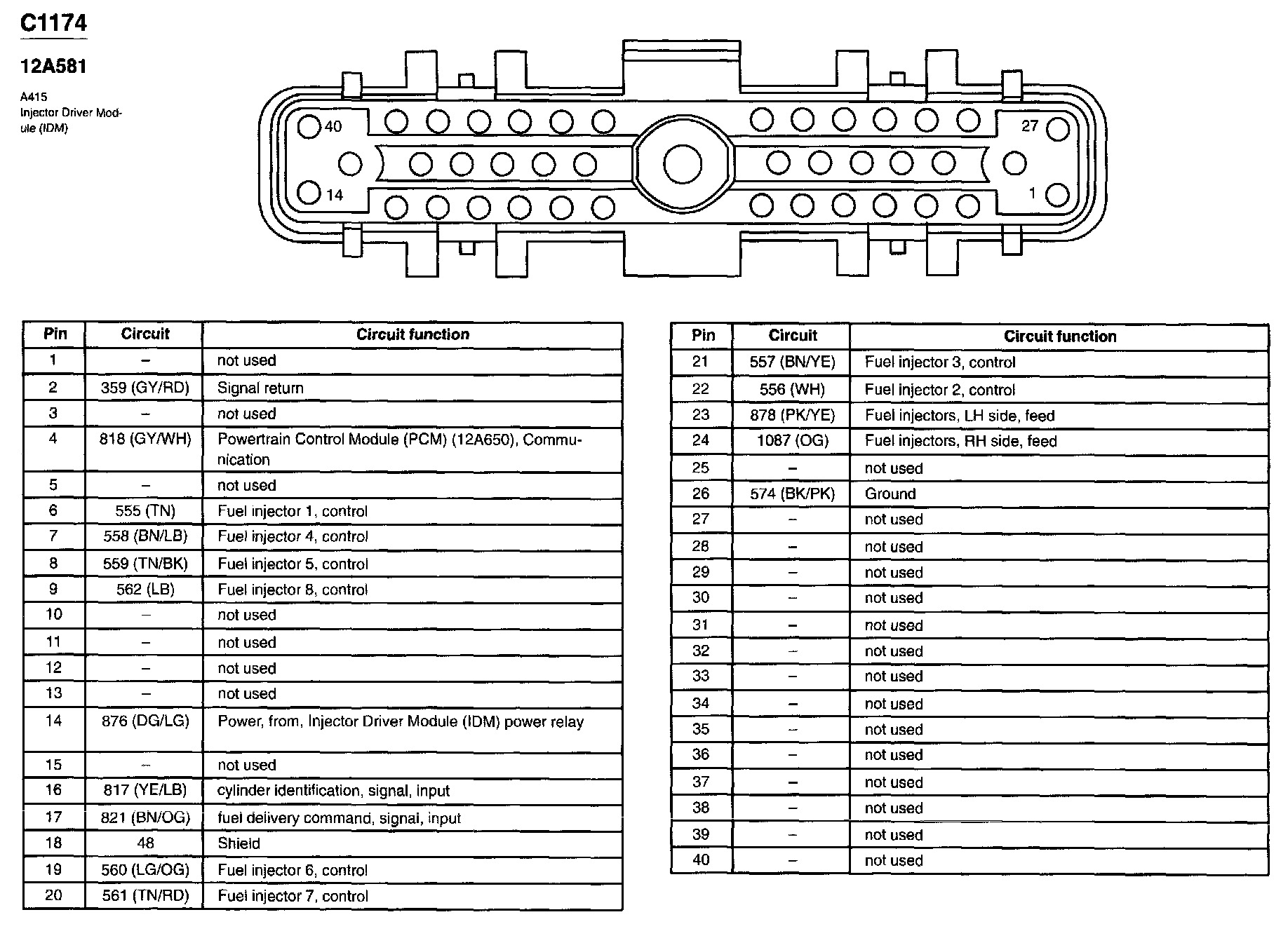 Factory service manual diagram