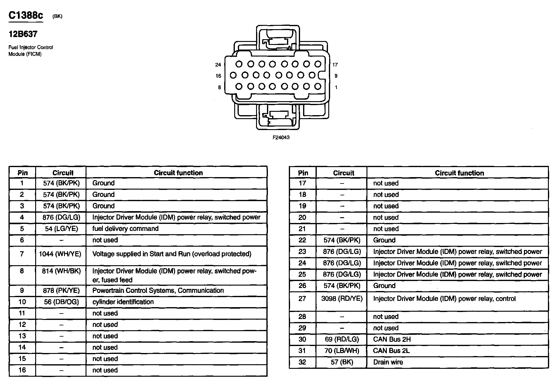 Factory service manual diagram