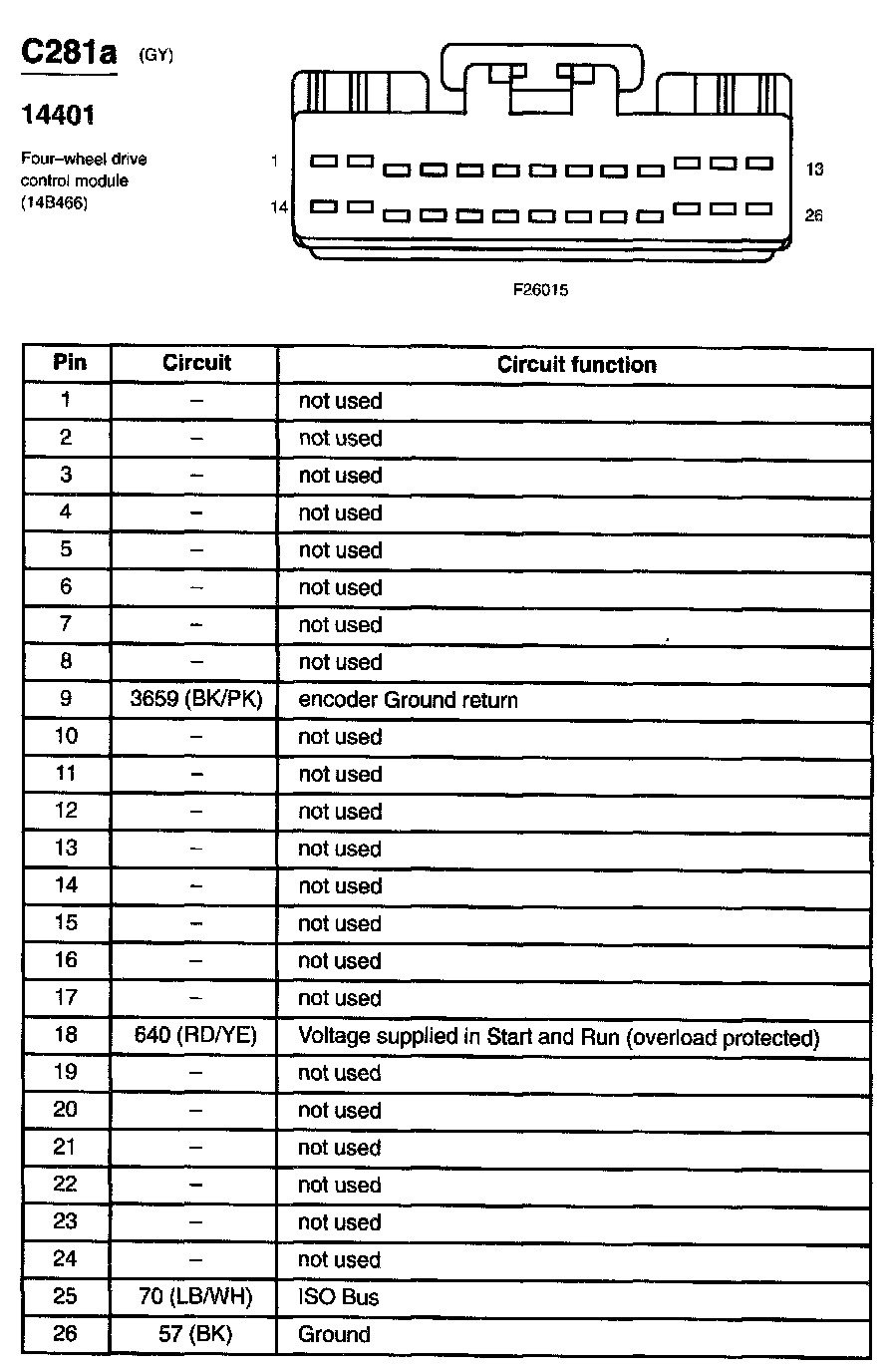 Factory service manual diagram