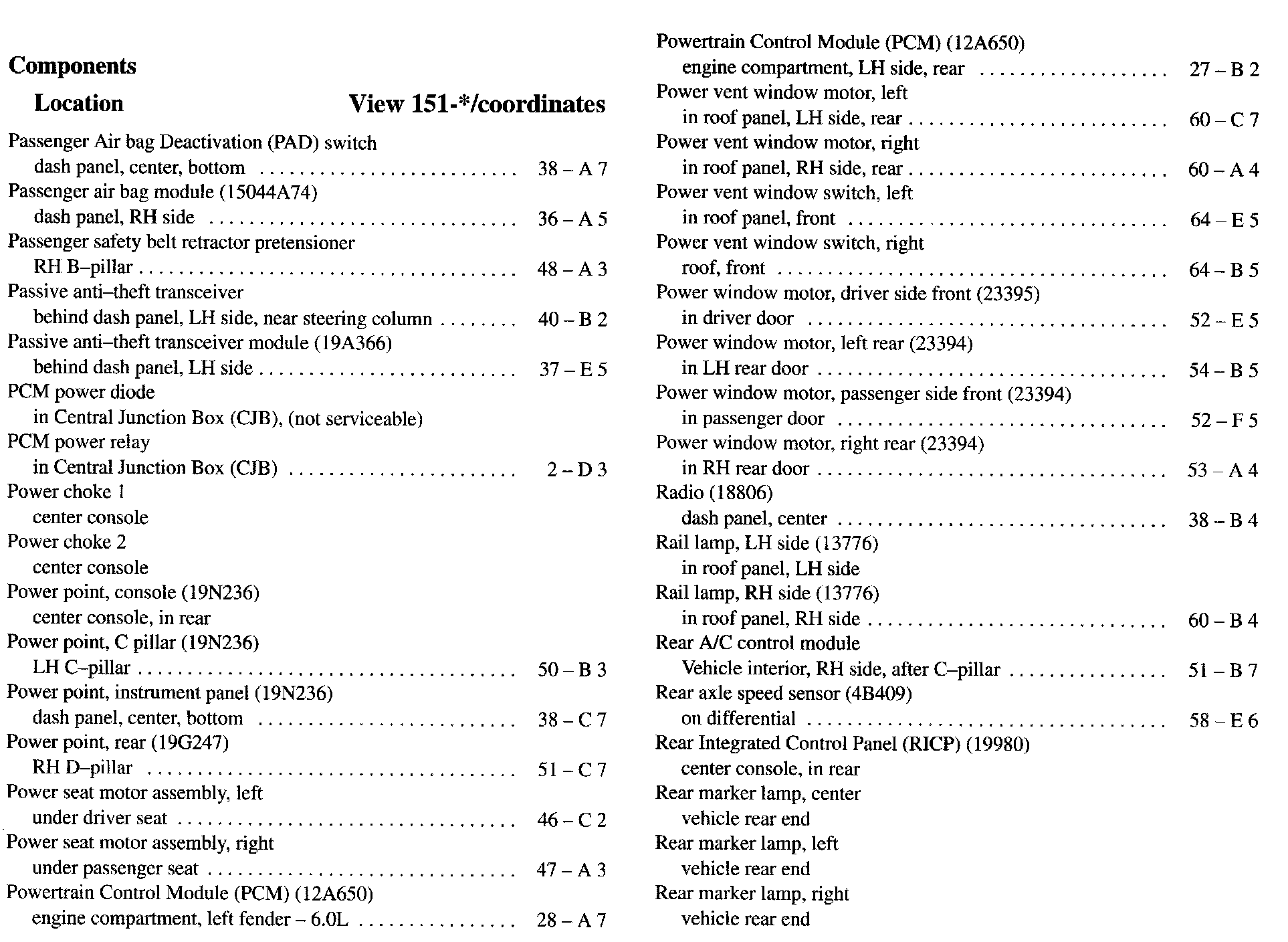 Factory service manual diagram
