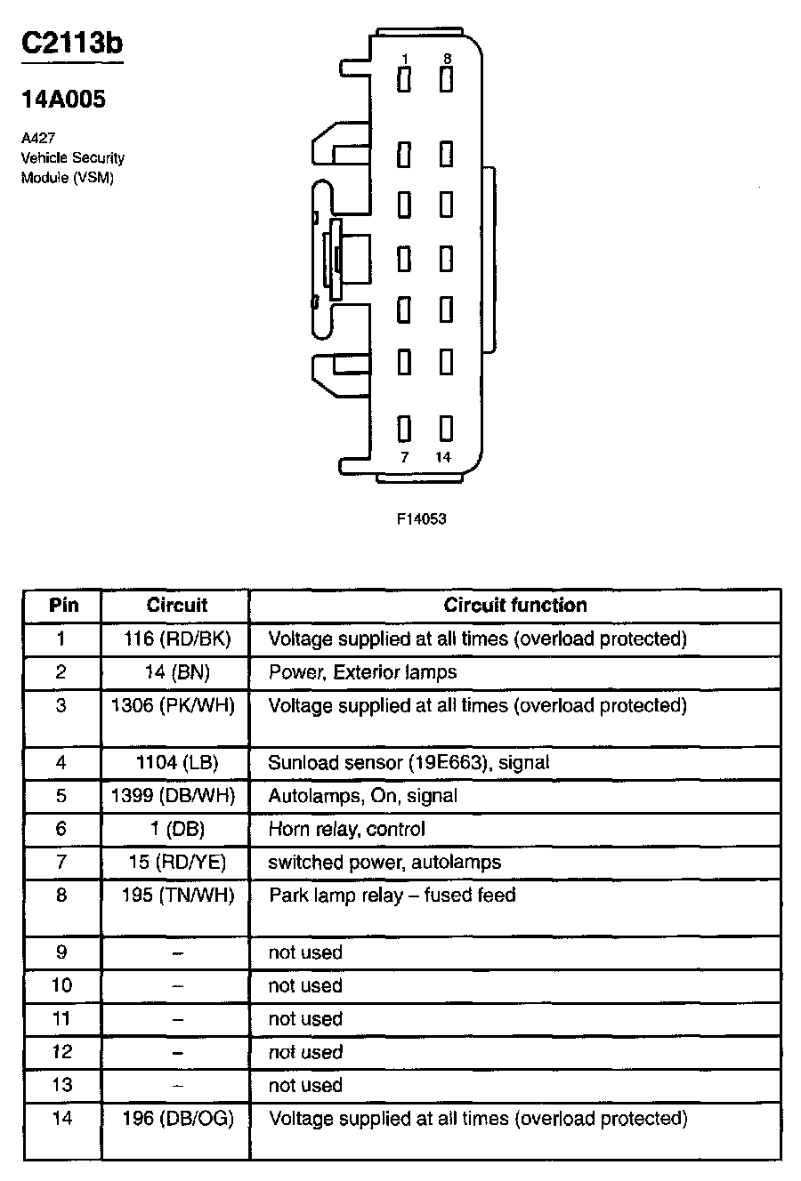 Factory service manual diagram