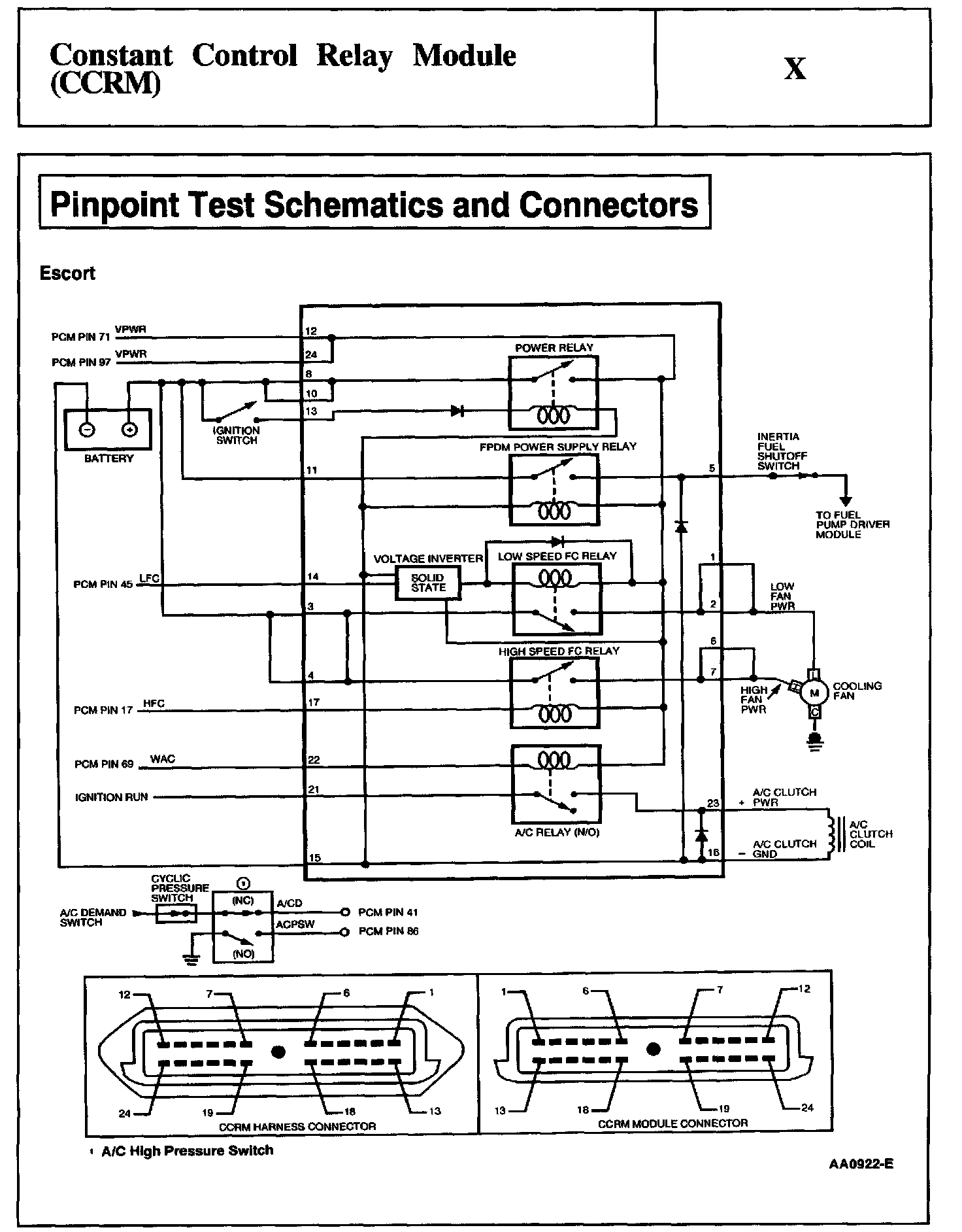 Factory service manual diagram
