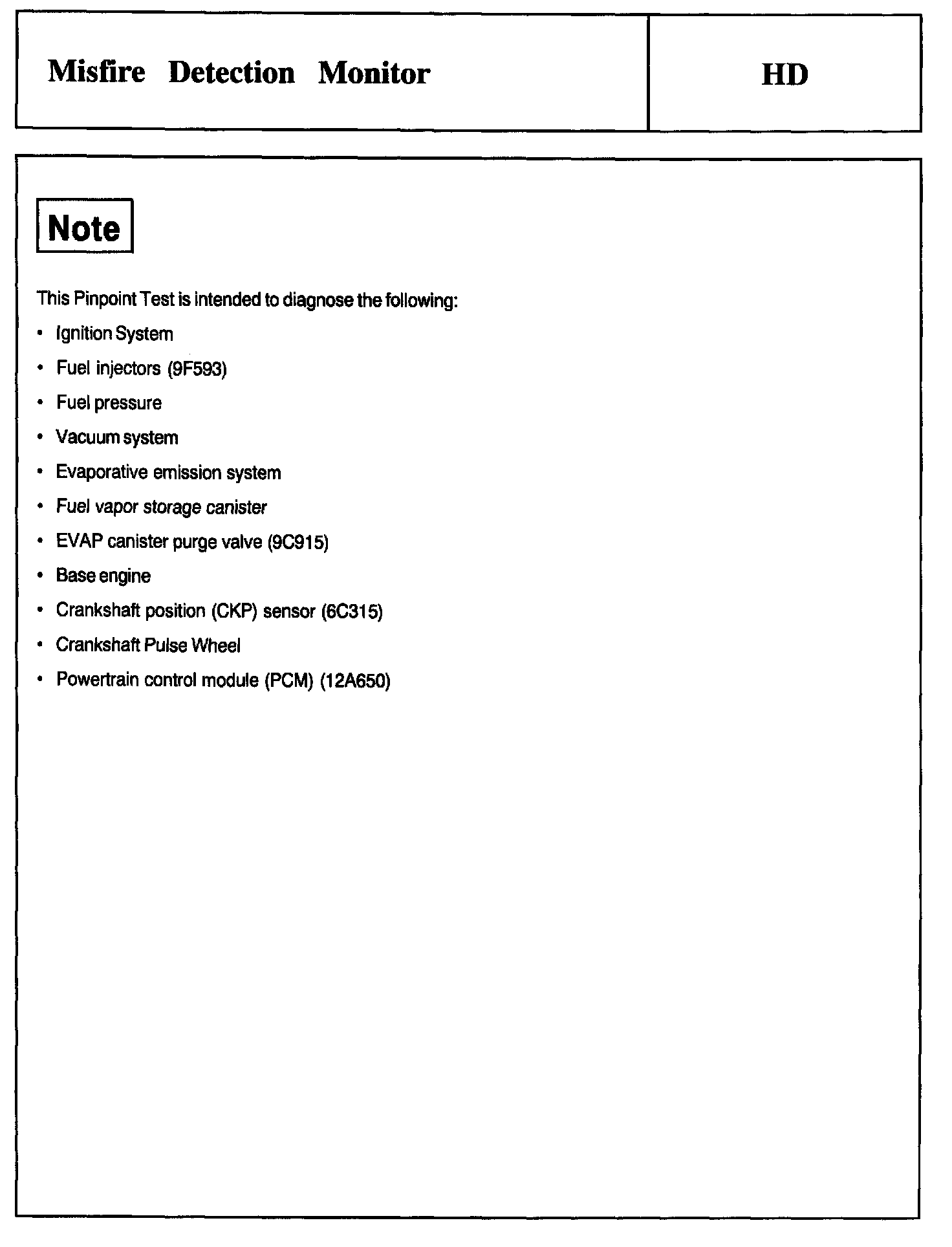 Factory service manual diagram