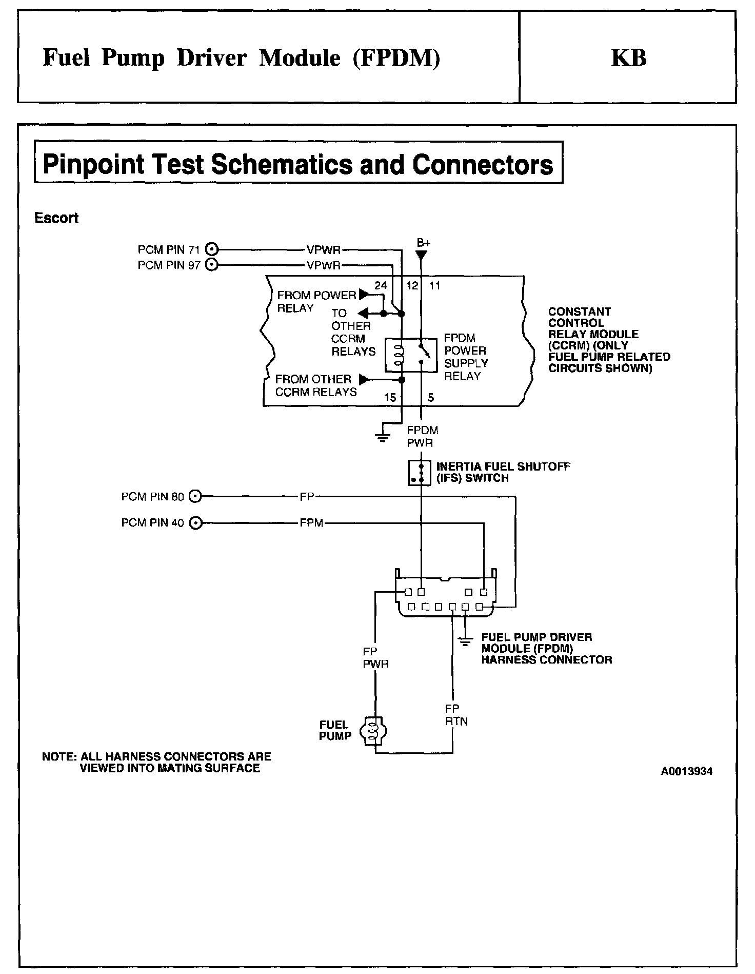 Factory service manual diagram