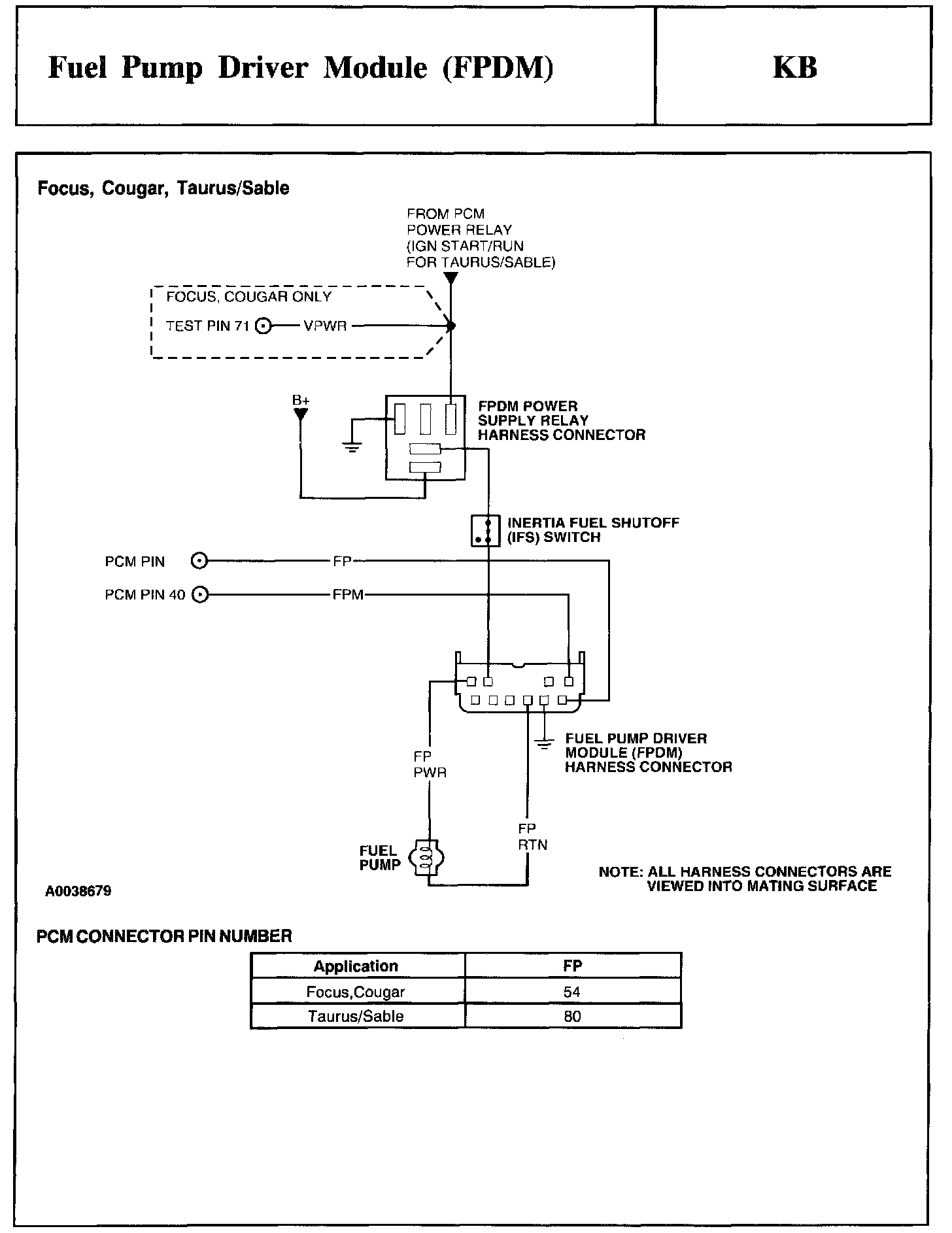 Factory service manual diagram