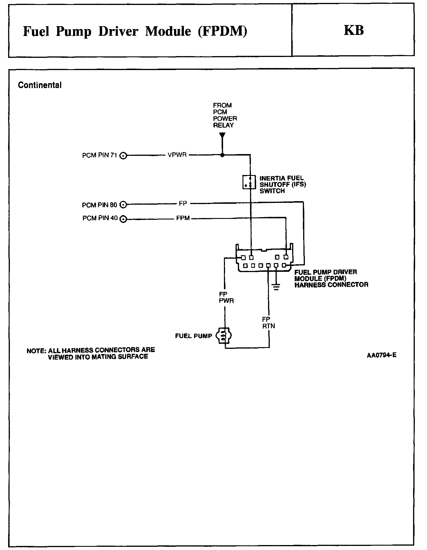 Factory service manual diagram