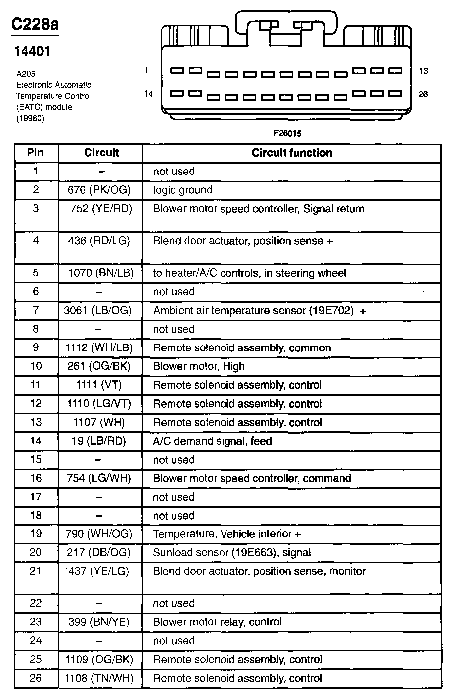 Factory service manual diagram