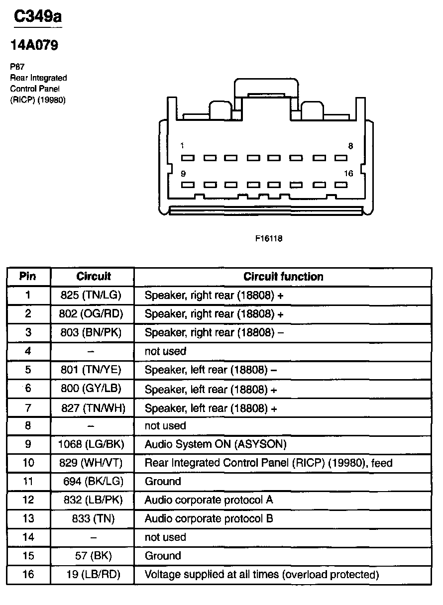 Factory service manual diagram