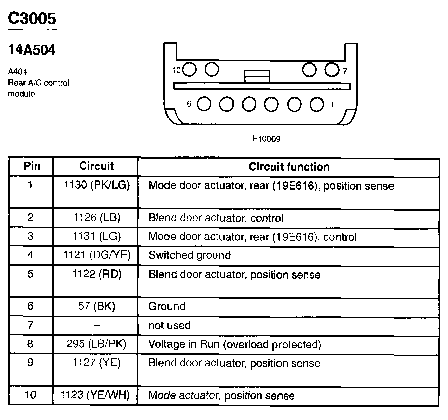 Factory service manual diagram
