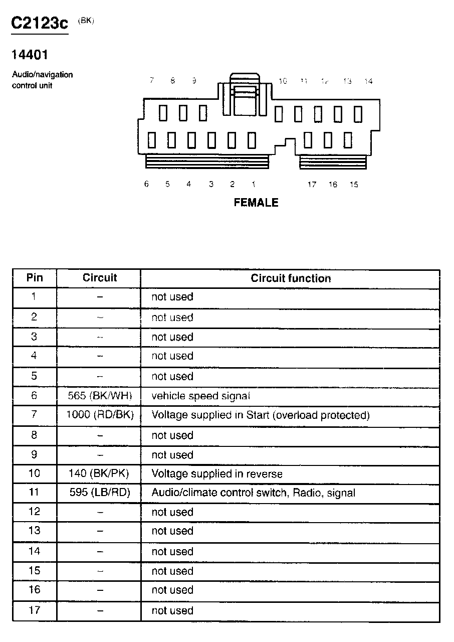 Factory service manual diagram