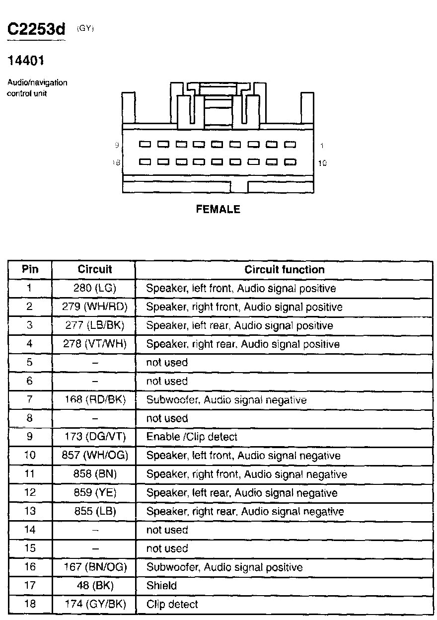 Factory service manual diagram