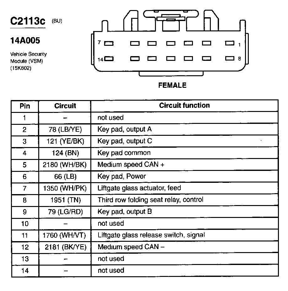 Factory service manual diagram
