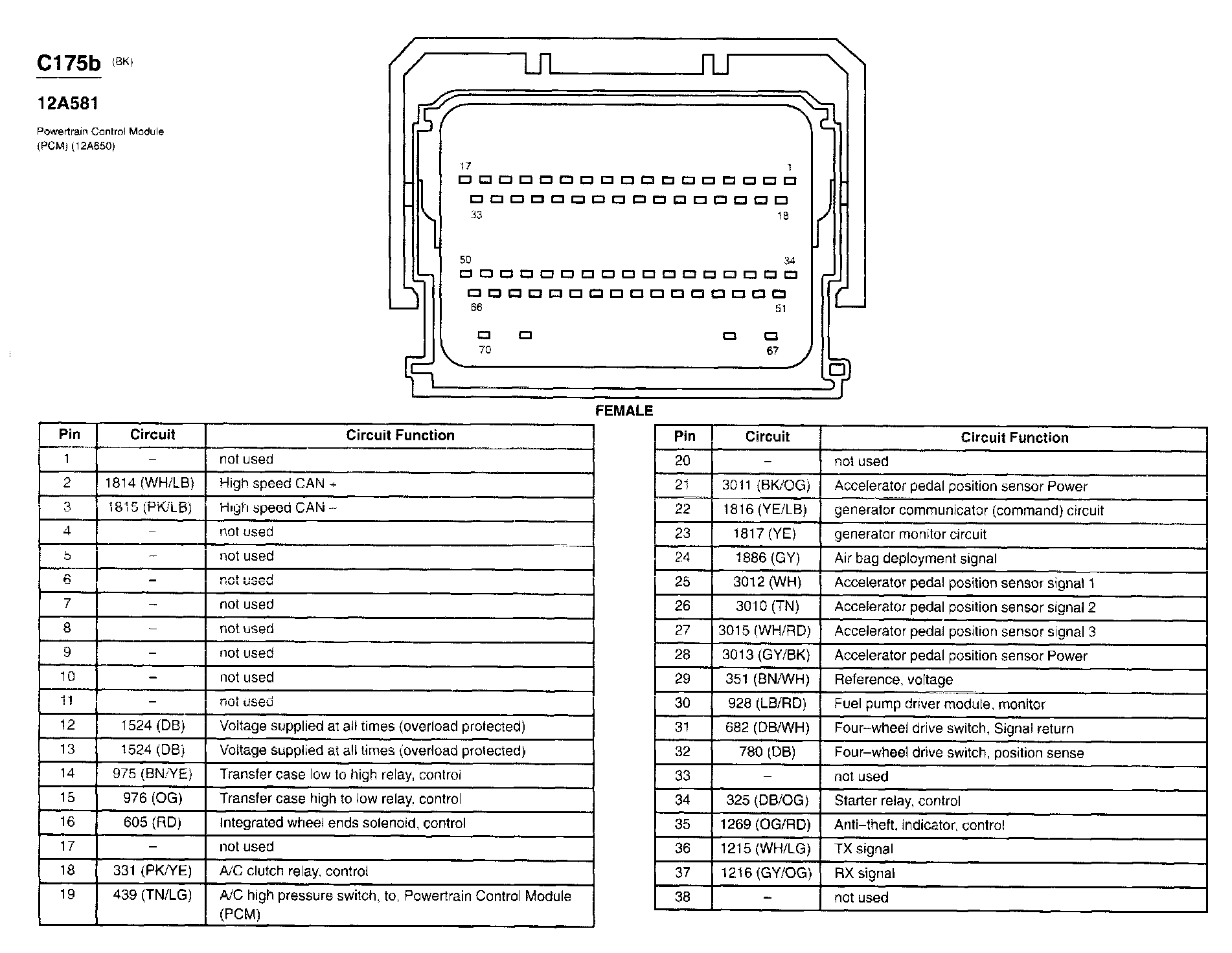 Factory service manual diagram